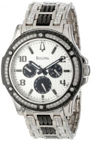 Bulova Men’s 98C005 Crystal Day-Date Watch