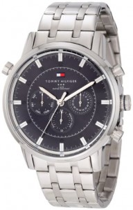 Tommy Hilfiger Men’s 1790876 Sport Luxury Multi-Function Blue Dial Stainless Steel Bracelet Watch