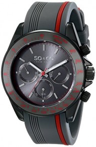 SO&CO New York Men’s 5010R.2 Monticello Analog Display Quartz Grey Watch