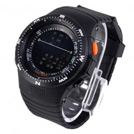 Zeagoo Luxury Multi Function Double Digital Quartz Sports Military Watch Black