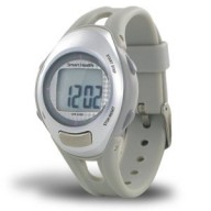 Smart Health Digital Pedometer Heart Rate Watch (Silver, Small)