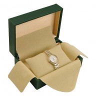 Rolex Style Green Luxury Watch Box – Tan Inside Jewelry Display