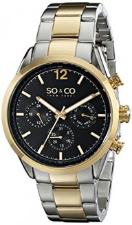 SO&CO New York Men’s 5004.4 “Monticello” Stainless Steel Two-Tone Watch
