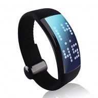 CIYOYO LED Smart Watch Bracelet 3D Sports Pedometer Calorie Counters 16GB USB Flash Drive Color Black with Free Screen Protector