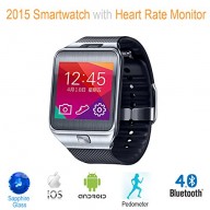 G2 Bluetooth 4.0 Smart Watch with Heart Rate Monitor, Pedomater. **Made with METAL & SAPPHIRE GLASS** Compatible with Apple iOS and Android Smartphones – AmericanPumpkins.com