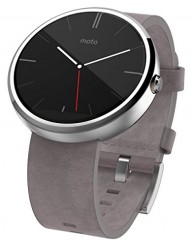 Motorola Moto 360 – Stone Leather Smart Watch