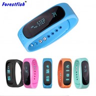 Bluetooth Smart Bracelet Sport Fitness Tracker Smart Wristband Water Resistant Fitness Tracker Bracelet Sleep Monitoring Calorie Function Anti-lost Smart Watch (Blue)