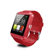CIYOYO® U8S Waterproof Smart Watch Phone Mate With Sync/Bluetooth 3.0/Anti-lost Alarm for Apple iphone 4/4S/5/5C/5S/6 Android Samsung S2/S3/S4/Note 2/Note 3 HTC Sony With CIYOYO® Earphone Color (Red(Waterproof))