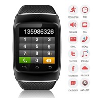 Upgraded New S12!!!CIYOYO Smart Watch Phone Mate With Bluetooth 3.0 for Apple iPhone 4S/5/5C/5S/6 and Samsung HTC Sony Huawei Xiaomi Android SmartPhone Black