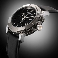 SALE! Authentic Swiss Burberry TOP LUXURY Trench Chronograph Watch Men Women Leather Black Date Dial BU2306