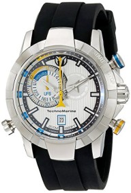 TechnoMarine Men’s 614003 UF6 Analog Display Swiss Quartz Black Watch