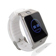 Kingear A18 Smart Bluetooth 3.0 NFC Waterproof Watch Phone Camera Tf Card Wristwatch for IOS Iphone Android Samsung HTC Etc (White)