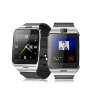 ELEGIANT GV18 Smart Bluetooth 3.0 NFC Waterproof Watch Phone Camera TF Card Wristwatch for Smartphones IOS Android Apple iphone 5/5C/5S/6/6 Plus Android Samsung S3/S4/S5/S6/S6 Edge Note 2/Note 3 Note 4/ Note edge HTC M8/M9 Sony (White)