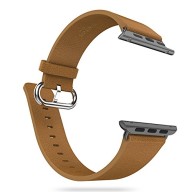 Apple Watch Strap,xboun Luxury Leather Wrist Watch Band Classic Buckle Watch Band Straps for Apple Watch 42mm (Brown)