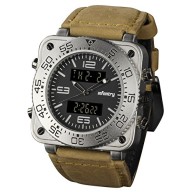 Night Vision INFANTRY Pilot Mens Military Army Sport Luxury Digital Analog Quartz Wrist Watch Leather Strap #FS-001-S-D-L