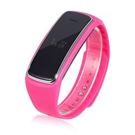 Loverbuyer® D3 Smart Bracelet Sport bluetooth bracelet Smart watch healthy Silicone Wristband Time/Caller ID/alarm/Pedometer Sleep Monitor for Android 4.3 Above Full Function, Support iPhone Part Function Activity Tracker Red Color