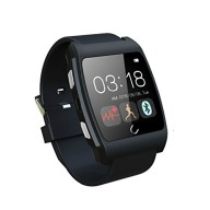 Luxsure® Black Uwatch UX Smart Watch with Heart Rate Monitor Android Smart Watch Phone Sports Bluetooth Wristwatch With 3G magsensor gravity sensor Compatible With IOS & Android for Apple iphone 4/4S/5/5C/5S Samsung S2/S3/S4/Note 2/Note 3