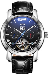 BOS Men’s Mechanical Luxury Waterproof Bracelet Watch 9002G