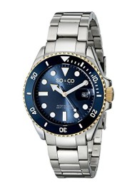 SO&CO New York Men’s 5025.2 Yacht Club Stainless Steel Watch with Link Bracelet