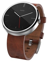 Motorola Mobility Moto 360 Androidwear Smartwatch for Android Devices 4.3 or Higher – Cognac Leather – 22mm