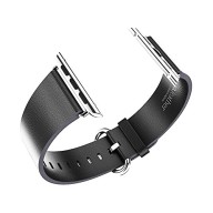 Apple Watch Strap,xboun Luxury Leather Wrist Watch Band Classic Buckle Watch Band Straps for Apple Watch 42mm (Black)