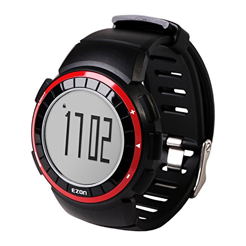 Oittm Sport Watch, Multi- Function Running Watch Luxury Outdoor Leisure Wristwatch Fitness Activity Watches with Running Exercise Timers, Calorie Counter, Stopwatch, Speed Tracking, Night-light, Distance, Record 30 Laps Classic Sport Digital Watch (R-Black)