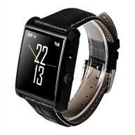 Henscoqi DM08 Men’s Waterproof Smart Watch with Bluetooth for Android System Support Calls Message Music Pedometer HD Camera Lose Prevention Alarm Clork etc(Black)