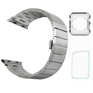 Yaha Classic Stainless Steel Link Bracelet 316l Stainless Steel Watchband for Apple Watch Band Luxury for Iwatch Strap Original 42mm Silver
