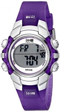 Timex Women’s T5K459 1440 Sports Digital Purple Resin Watch