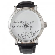 whatever, I'm late anyways – modern black &amp; white Watches