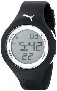 PUMA Men’s PU910801017 “Loop” Digital Watch with Black Band