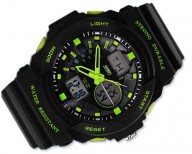 BOS Water Resistant Digital Analog Chronograph Sports Watch – Green