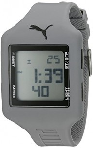 PUMA Unisex PU910791016 Slide Digital Display Quartz Grey Watch
