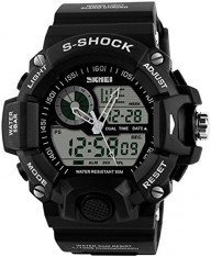 Fanmis Men’s Women’s Sport Digital LED Watch Casual Military Multifunctional Wristwatch Water Resistant