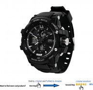 J.Market® Multi-function Sports Watch 50 Meters Waterproof Luminous Watch (black)