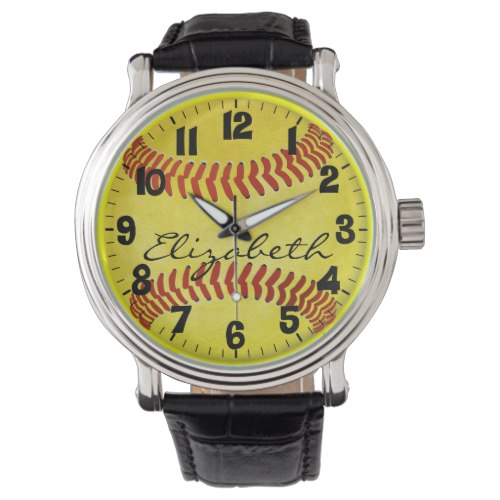 Softball Custom Watch