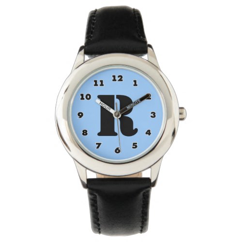 Boys watch | personalized letter R monogram