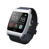 Luxsure® Silver Uwatch UX Smart Watch with Heart Rate Monitor Android Smart Watch Phone Sports Bluetooth Wristwatch With 3G magsensor gravity sensor Compatible With IOS & Android for Apple iphone 4/4S/5/5C/5S Samsung S2/S3/S4/Note 2/Note 3
