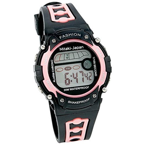 Mitaki-Japan Ladies’ Digital Sport Watch – Features Include Waterproof, Stopwatch, and Alarm