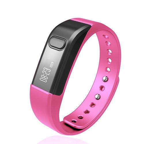 Fitness Tracker Activity Tracker,Shonco I5 S Bluetooth Smart Bracelet Sports Wristband Fitness Bracelet with Pedometer Health Sleep Monitor for iPhone IOS7.0 above/ Android 4.3 above Phone – Pink