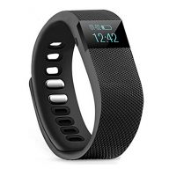 Fitness Tracker,Teslasz Bluetooth 4.0 Sleep Monitor Calorie Counter Pedometer Sport Activity Tracker for Android and IOS Smart Phone (Black)