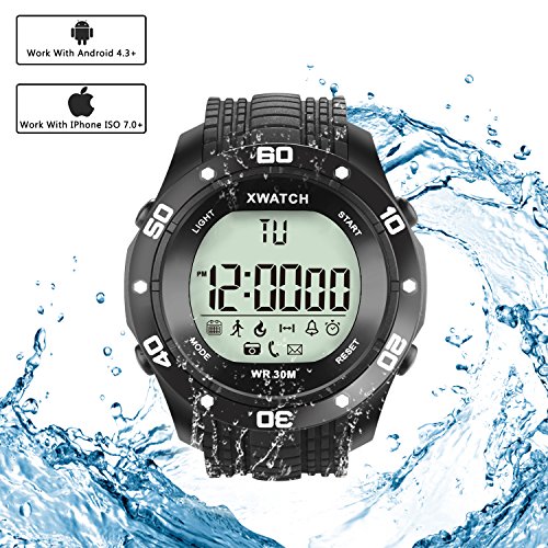 Simptech Sports Smart Watch Bluetooth Waterproof – LED Digital Watch ,Fitness Running Bracelet