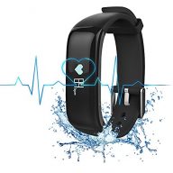 H-Band Fitness Tracker Smart Wristband, App – IP67 Water Resistance / Bluetooth 4.0, Blood pressure Monitor and Heart Rate Monitor, Compatible with Android and IOS