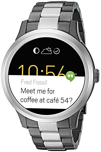 Fossil Q Founder Gen 1 Touchscreen Two-Tone Gunmetal and Stainless Steel Smartwatch