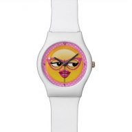 Emoji Flirty Girl ID227 Wrist Watch