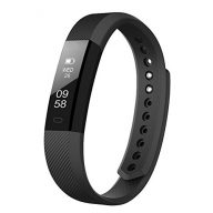 LETSCOM Fitness Tracker Watch with Slim Touch Screen and Wristbands, Wearable Activity Tracker as Pedometer Sleep Monitor,Black for Android and iOS