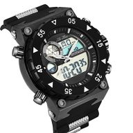 SPOTALEN Men’s Sports Watch, Military Digital Analog Multi-functional Watch with LED Backlight