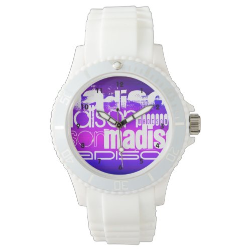 Custom Name; Pink, Violet Blue, Magenta, purple Watches