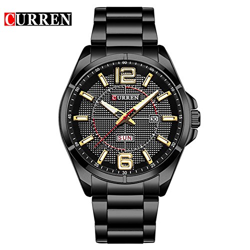 Nextstart Men Luxury Military Wristwatches Casual Quartz Watch Water Resistant Calendar Watch