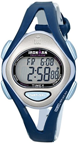 Timex Women’s T5K451 Ironman Sleek 50-Lap Blue Resin Strap Watch